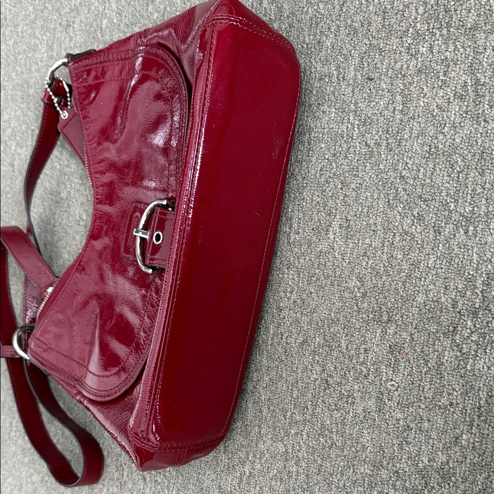 Coach Burgundy Crossbody Bag - Picture 5 of 10